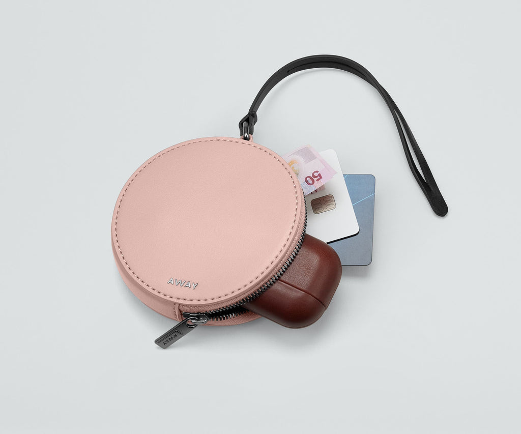 The Circle Zip Pouch in Petal