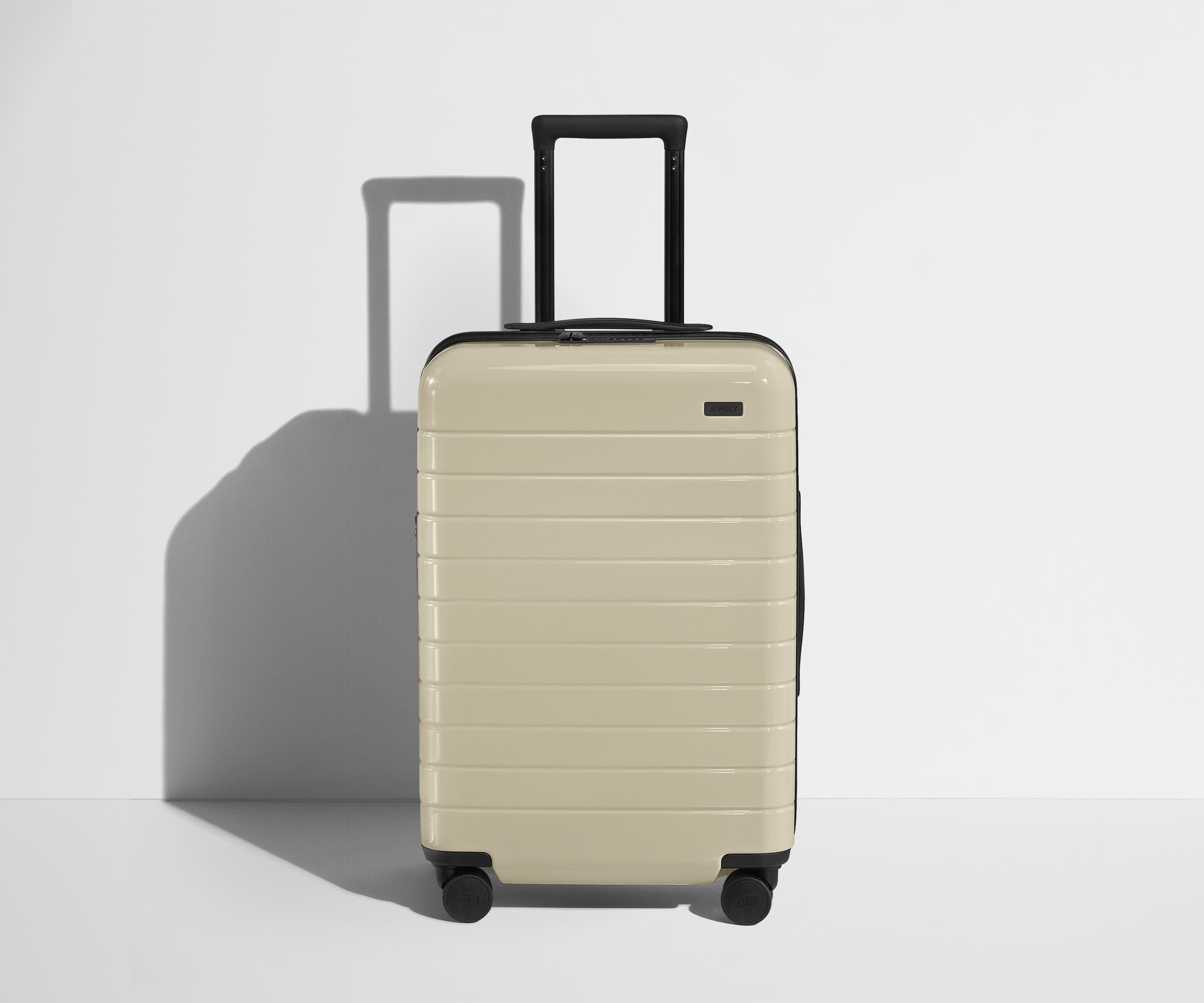 The Bigger Carry-On Flex in Salt White (Gloss)