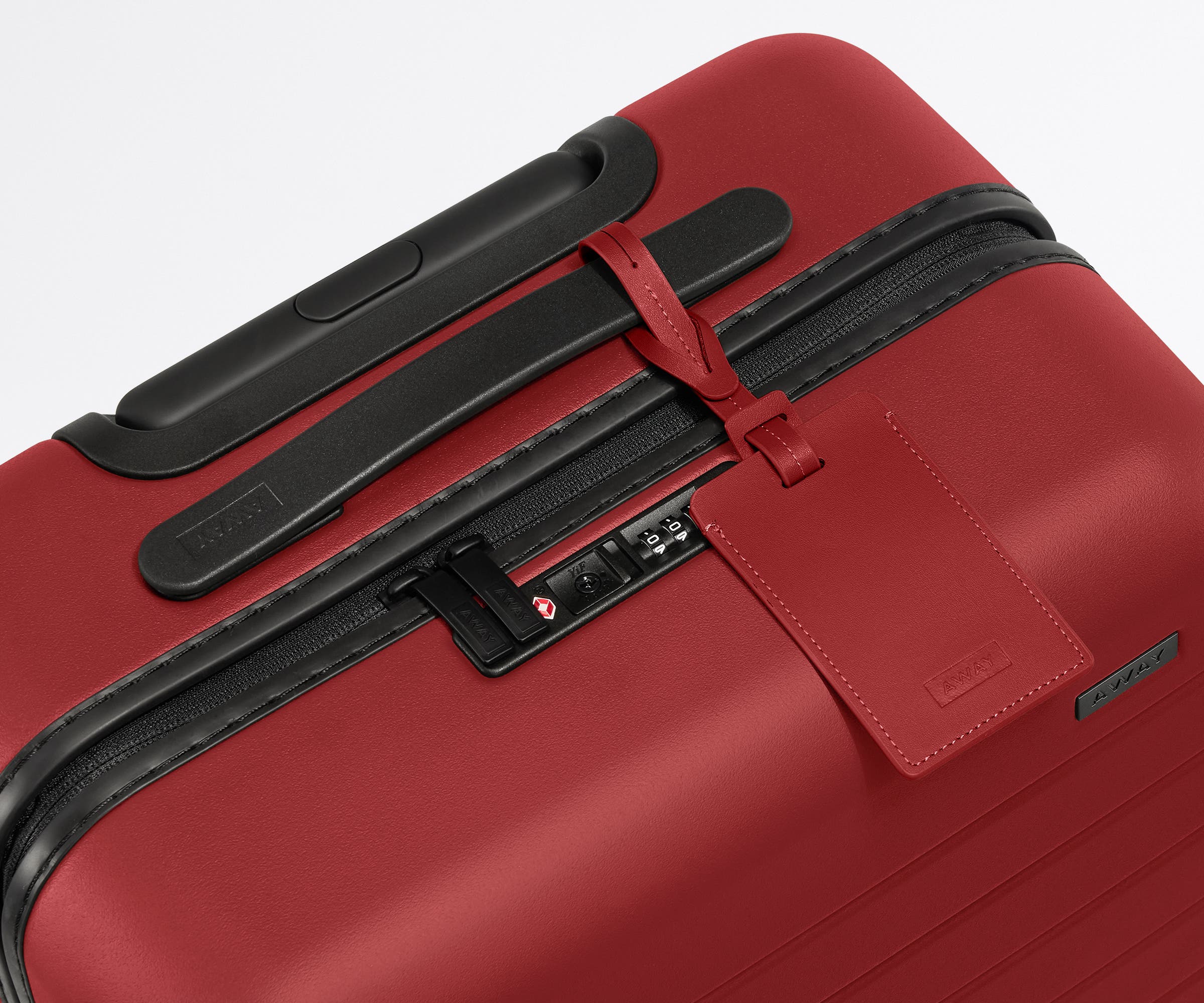 The Luggage Tag in Tango Red