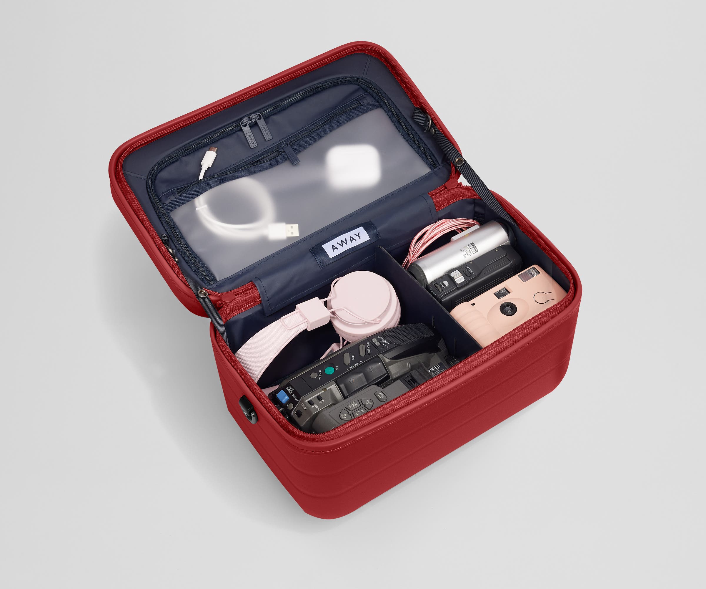 The Train Case in Tango Red