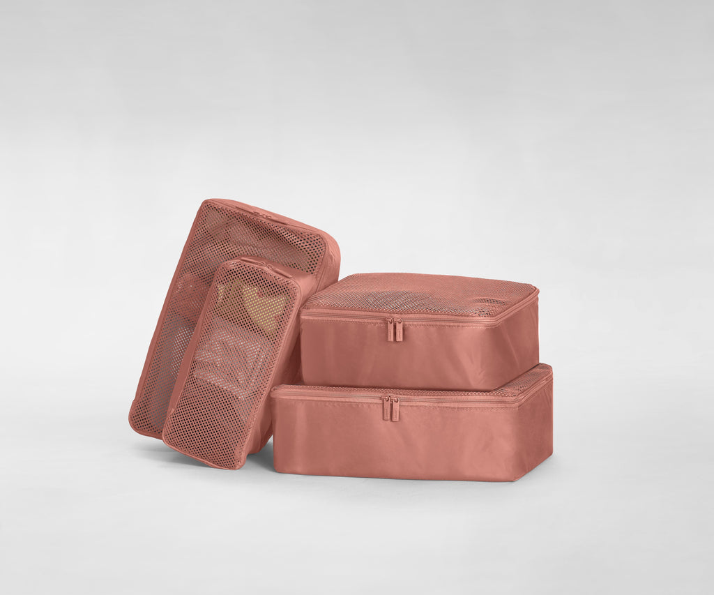 The Insider Packing Cubes in Clay Pink