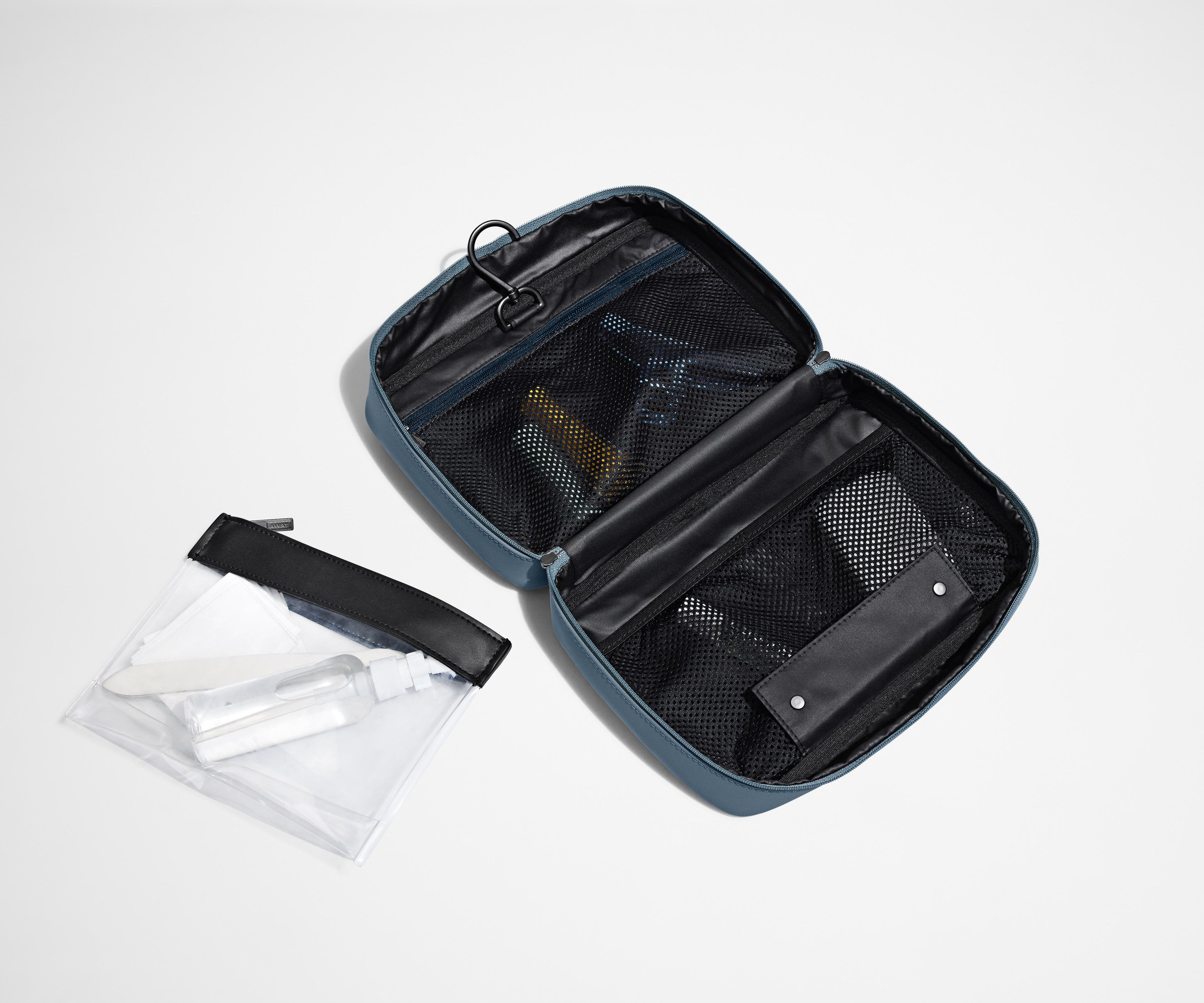 The Hanging Toiletry Bag in Coast Blue