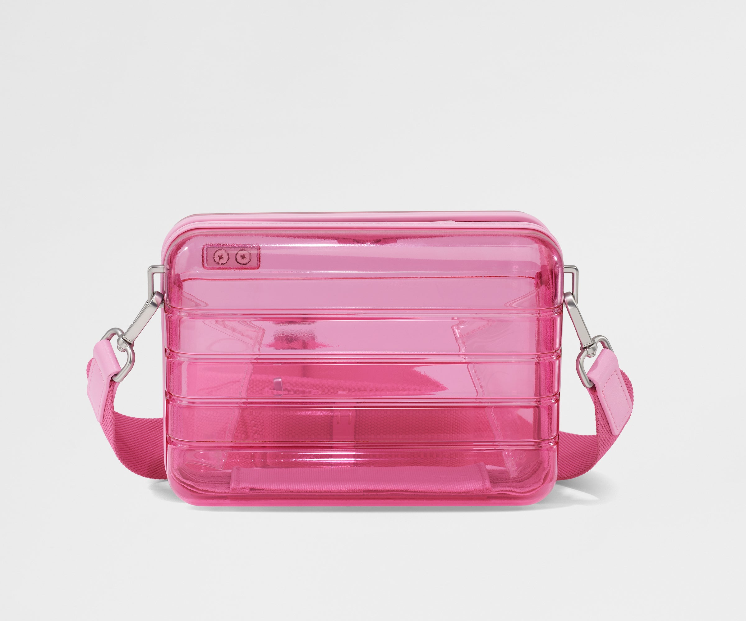 The Mini Crossbody in Translucent Pink