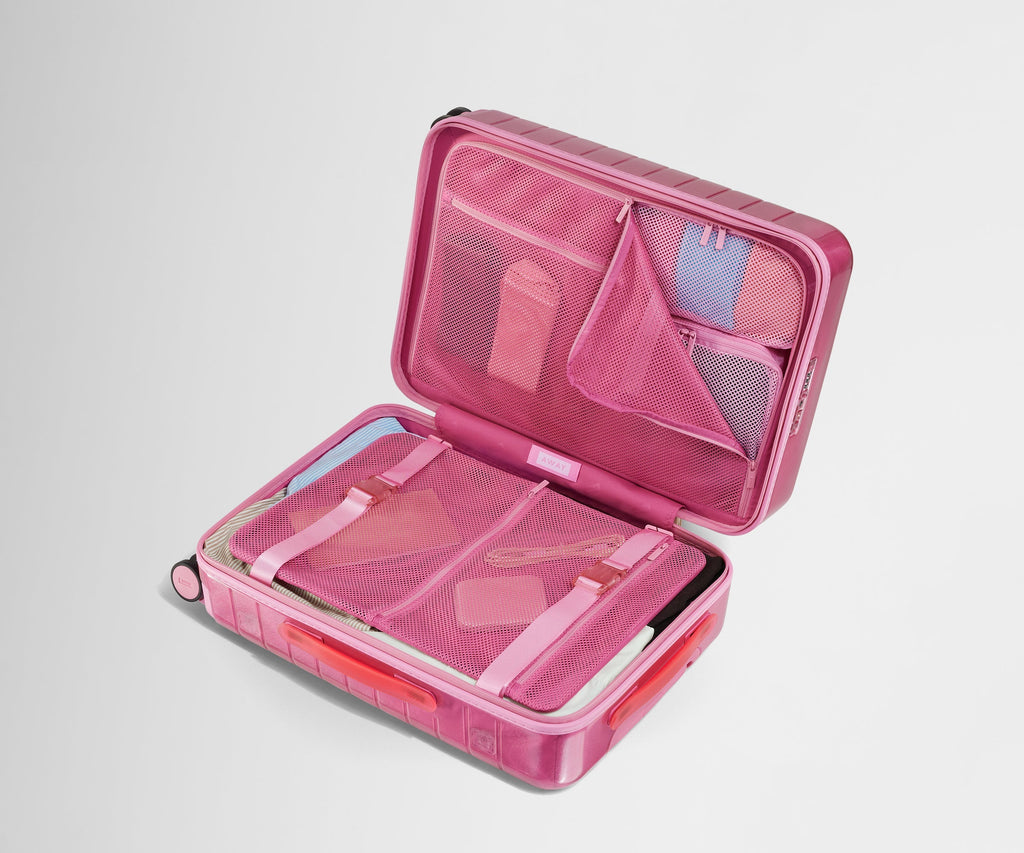 The Bigger Carry-On in Translucent Pink