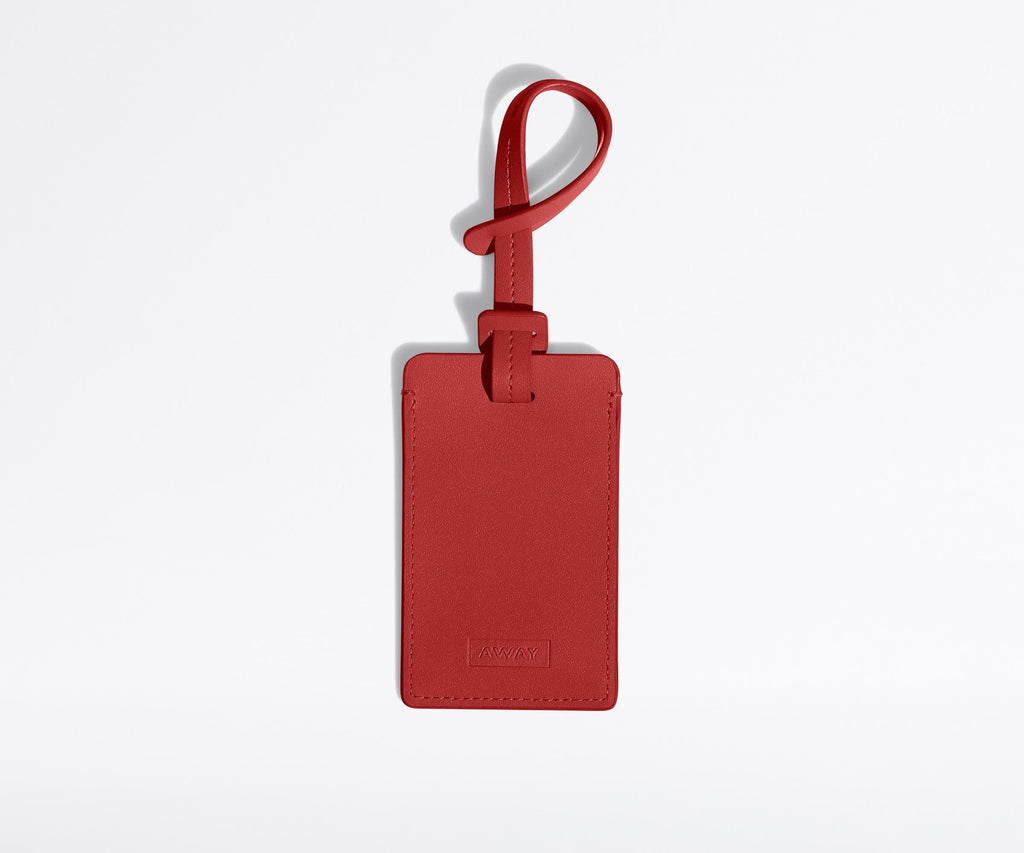 The Luggage Tag in Tango Red