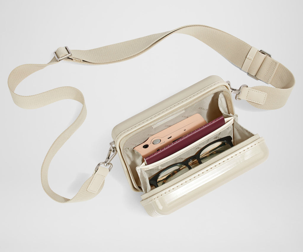 The Mini Crossbody in Salt White (Gloss)